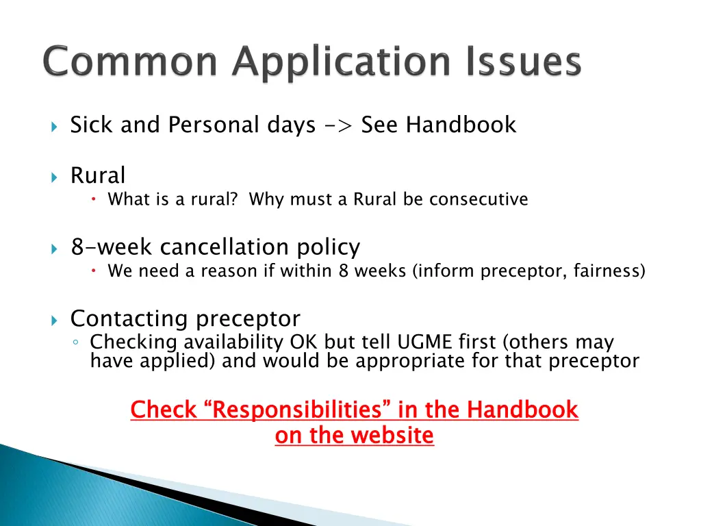 sick and personal days see handbook