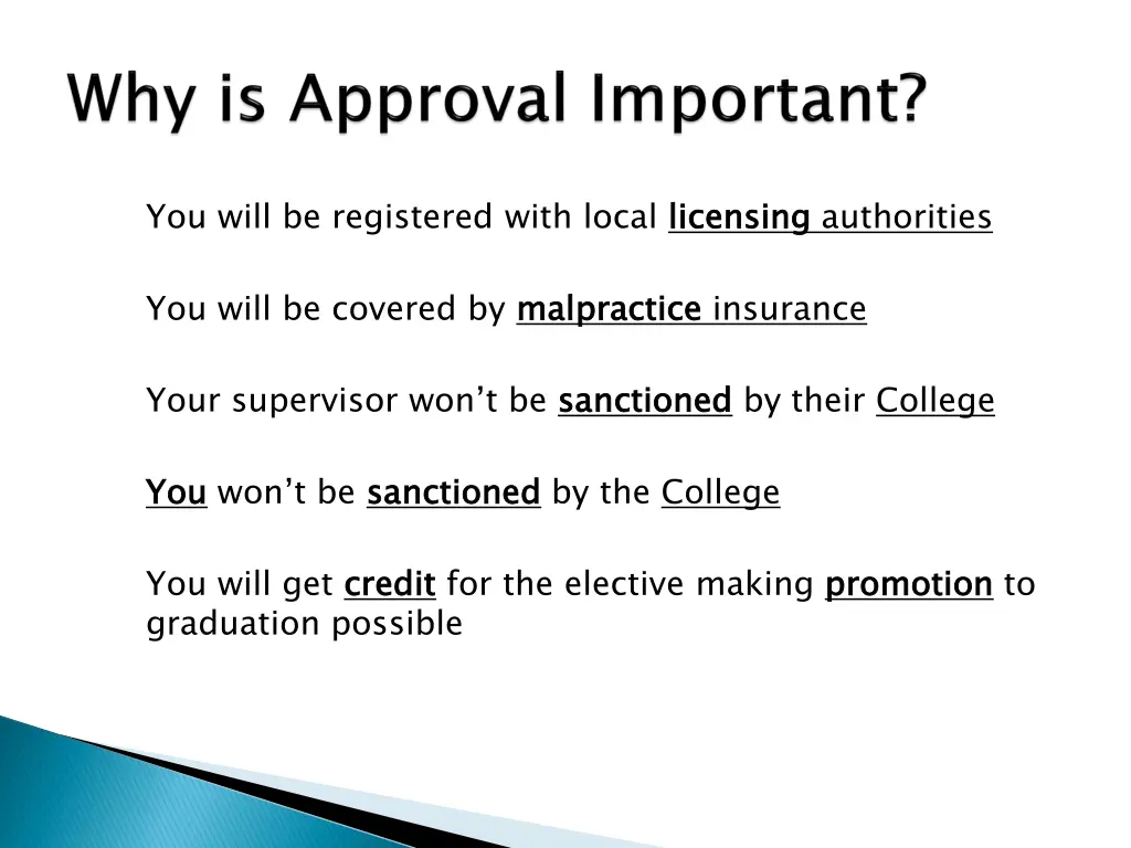 you will be registered with local licensing