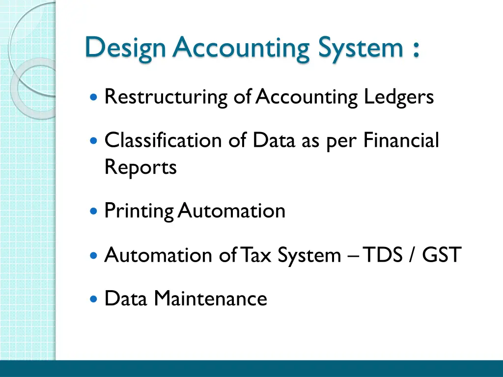 design accounting system