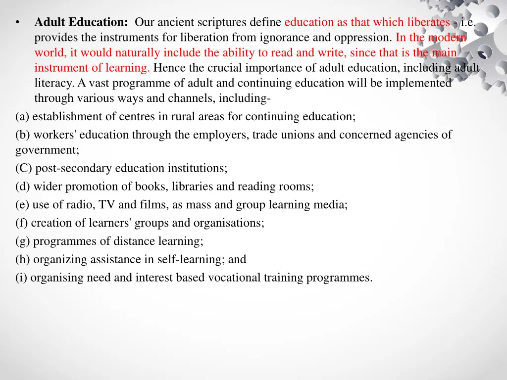 adult education our ancient scriptures define