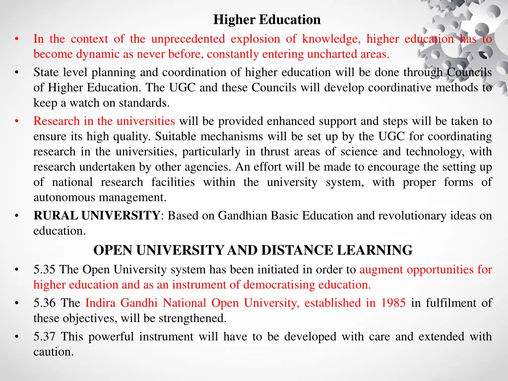 higher education