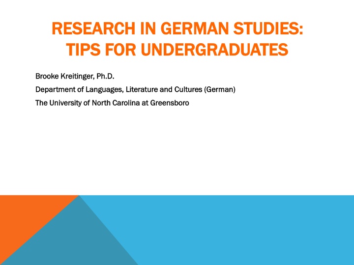 research research in german in german studies