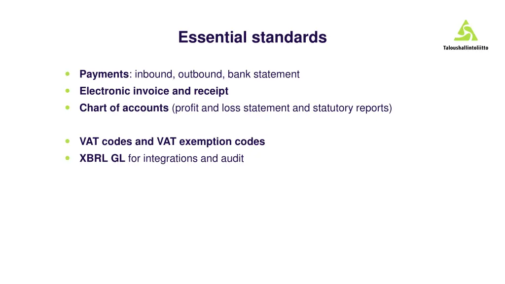 essential standards