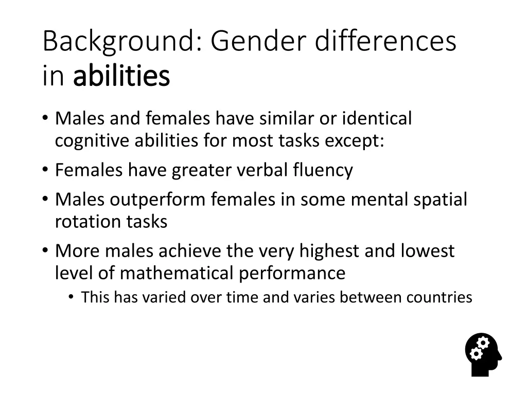 background gender differences in abilities