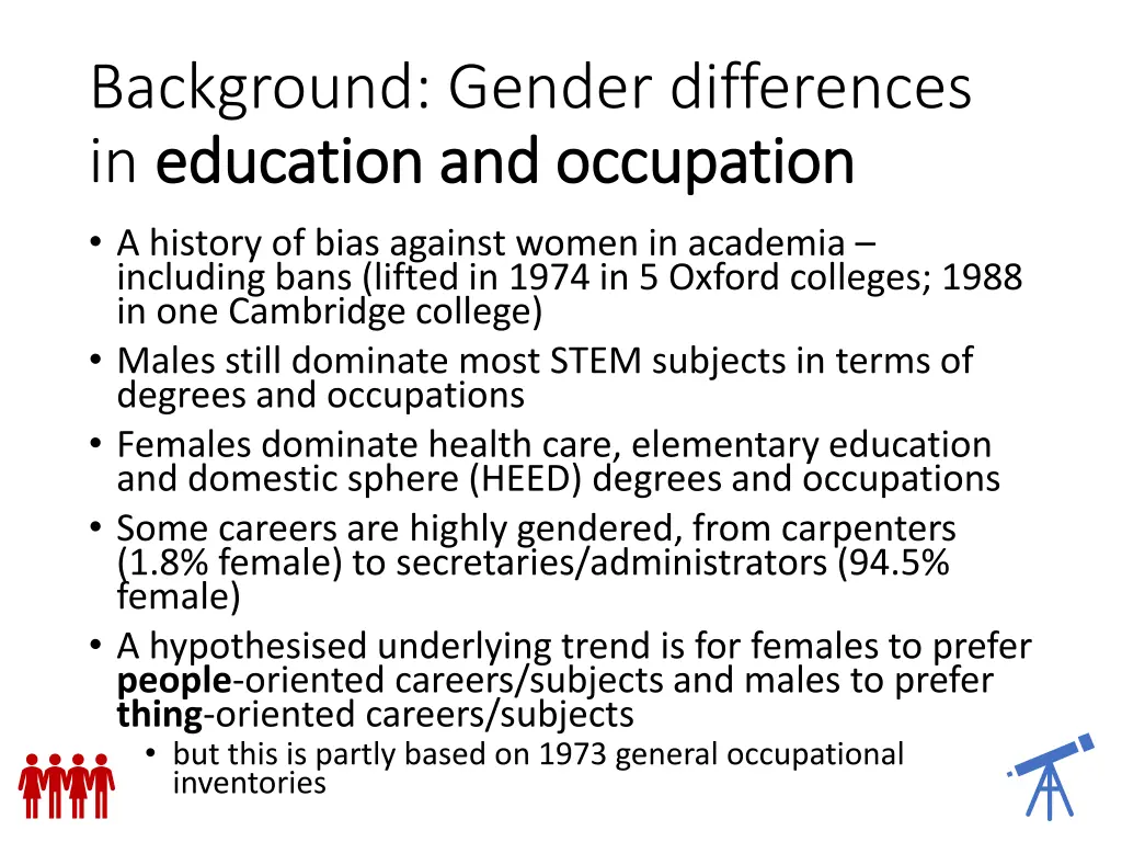 background gender differences in education