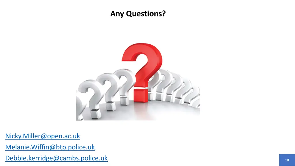 any questions