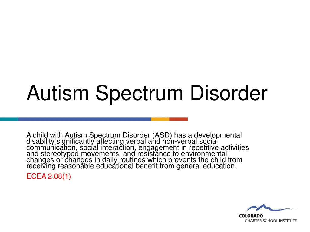 autism spectrum disorder