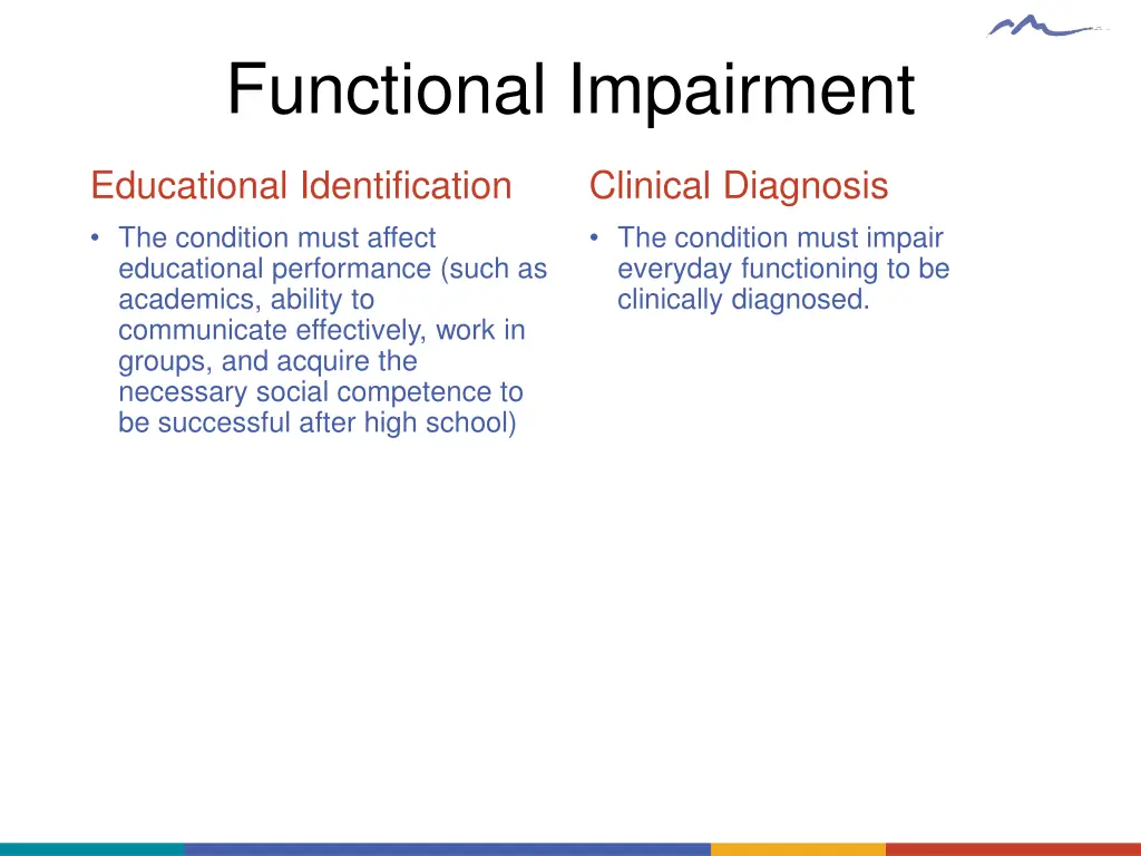 functional impairment