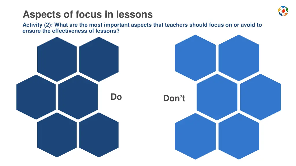 aspects of focus in lessons activity 2 what