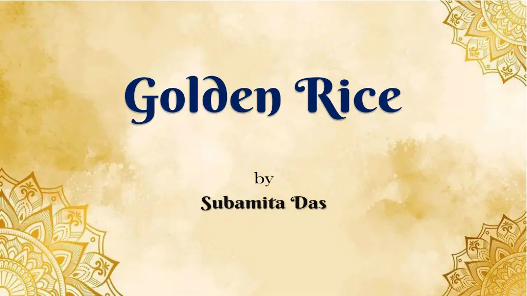 golden rice