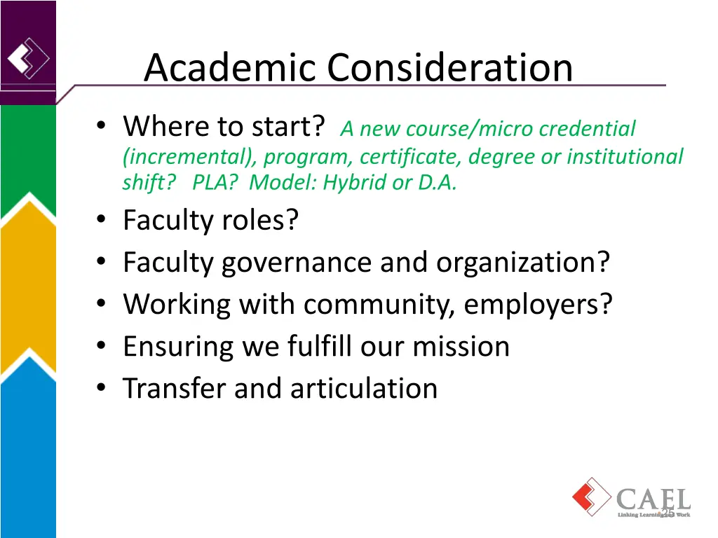 academic consideration where to start