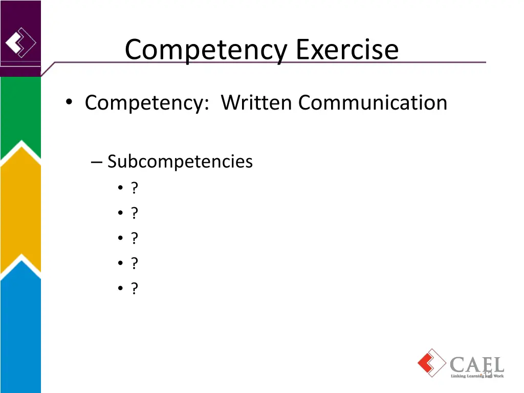 competency exercise