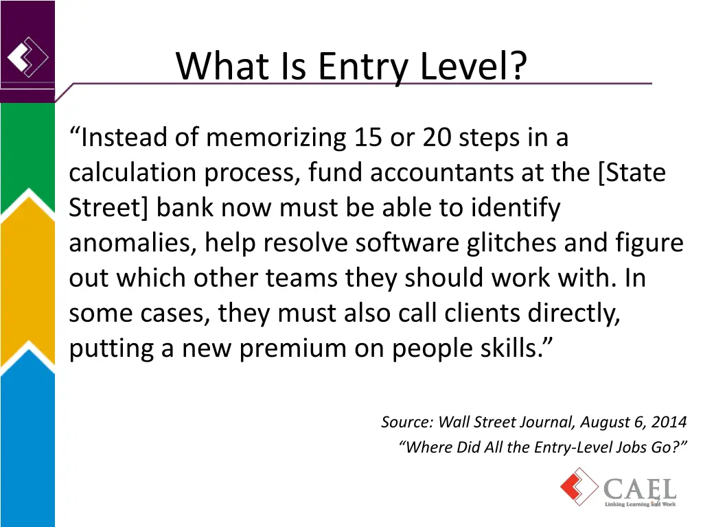 what is entry level
