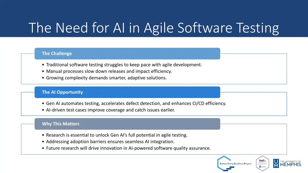 the need for ai in agile software testing
