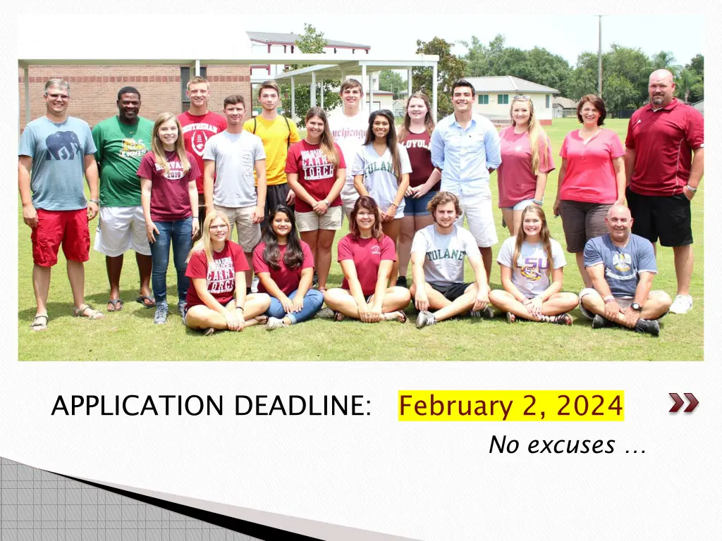 application deadline february 2 2024