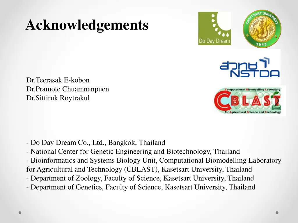 acknowledgements