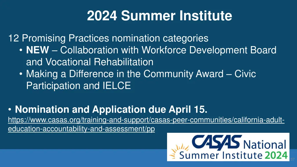 2024 summer institute