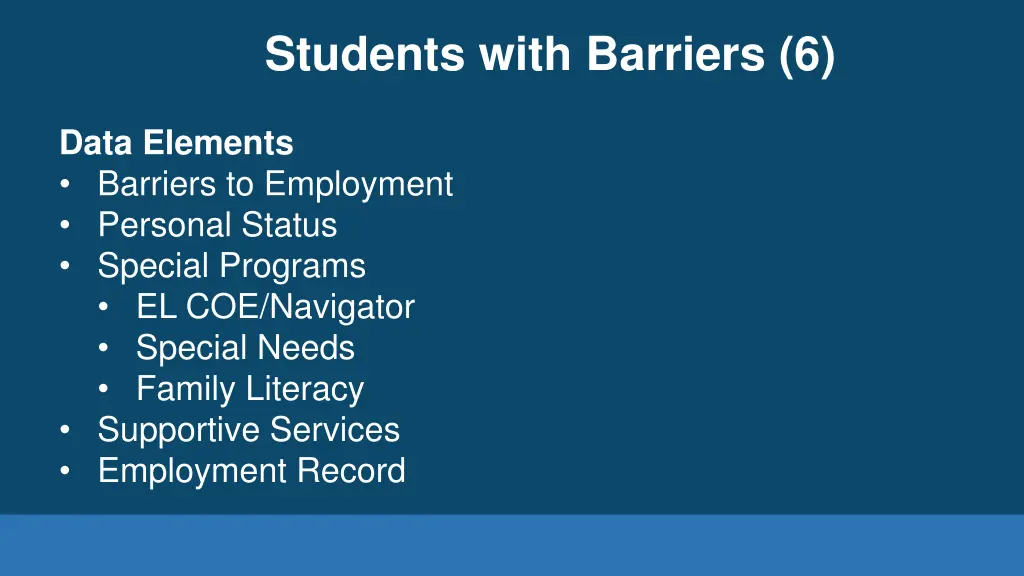 students with barriers 6