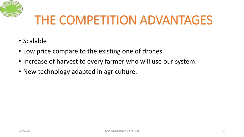 the competition advantages the competition