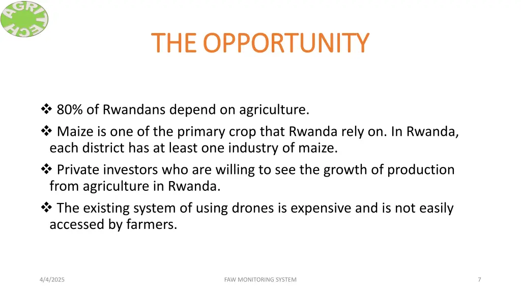 the the opportunity opportunity