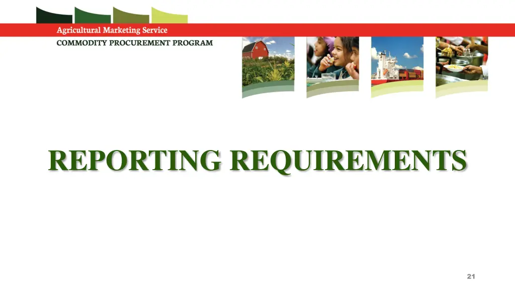 reporting requirements
