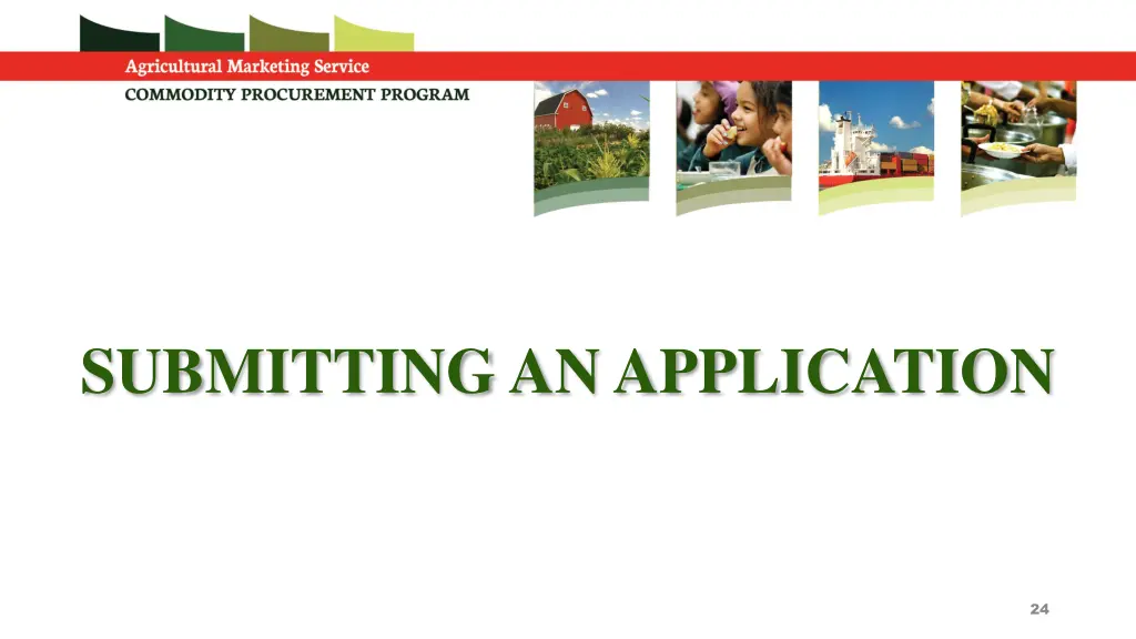 submitting an application