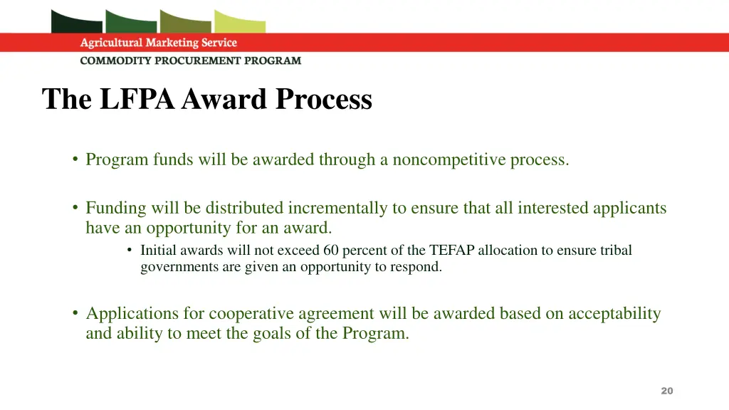 the lfpa award process