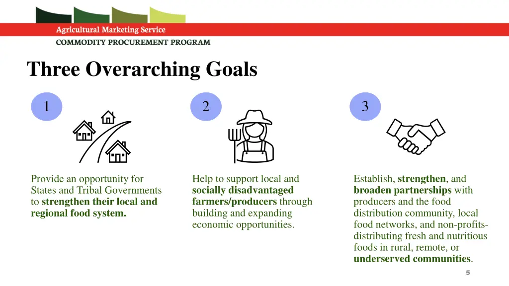 three overarching goals