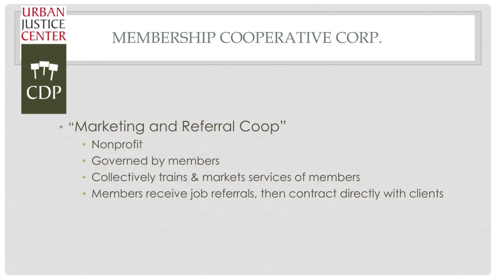 membership cooperative corp 1
