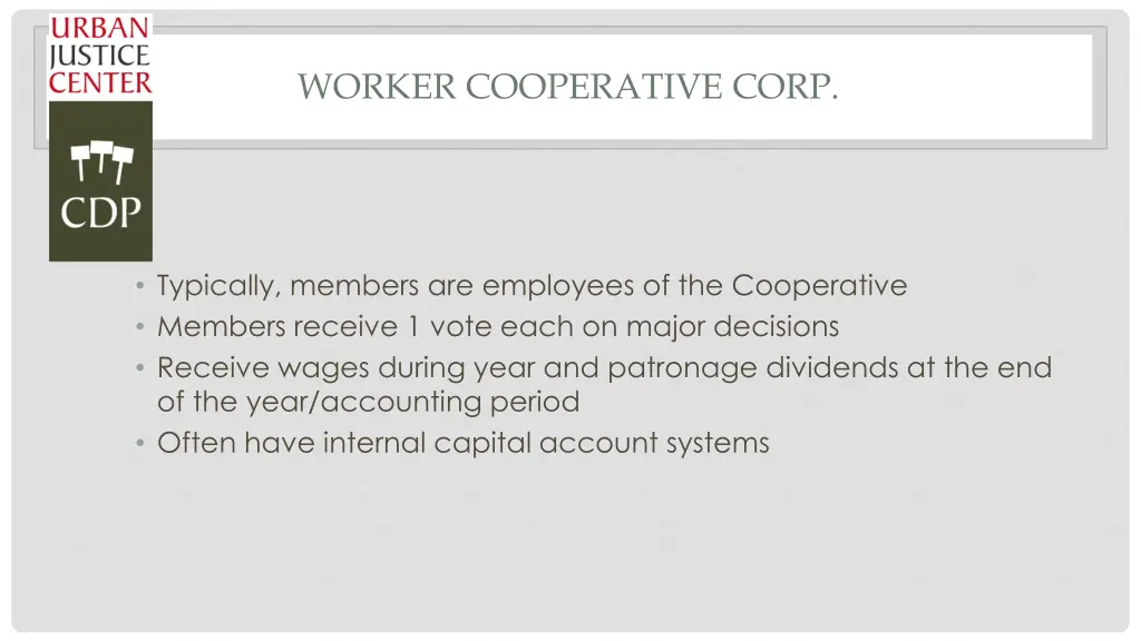 worker cooperative corp