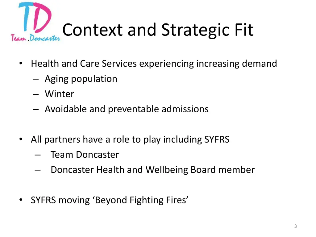 context and strategic fit