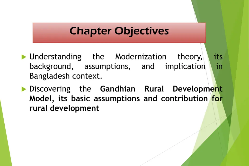 chapter objectives