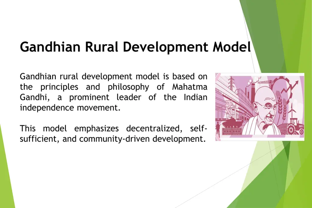 gandhian rural development model
