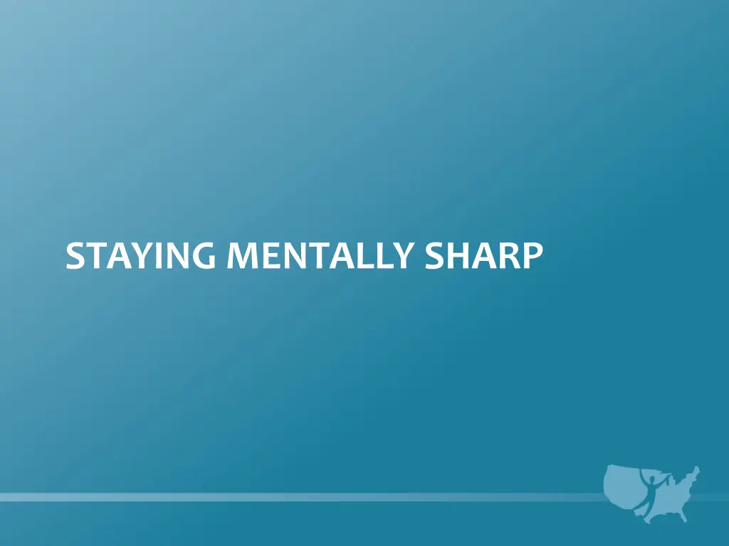 staying mentally sharp