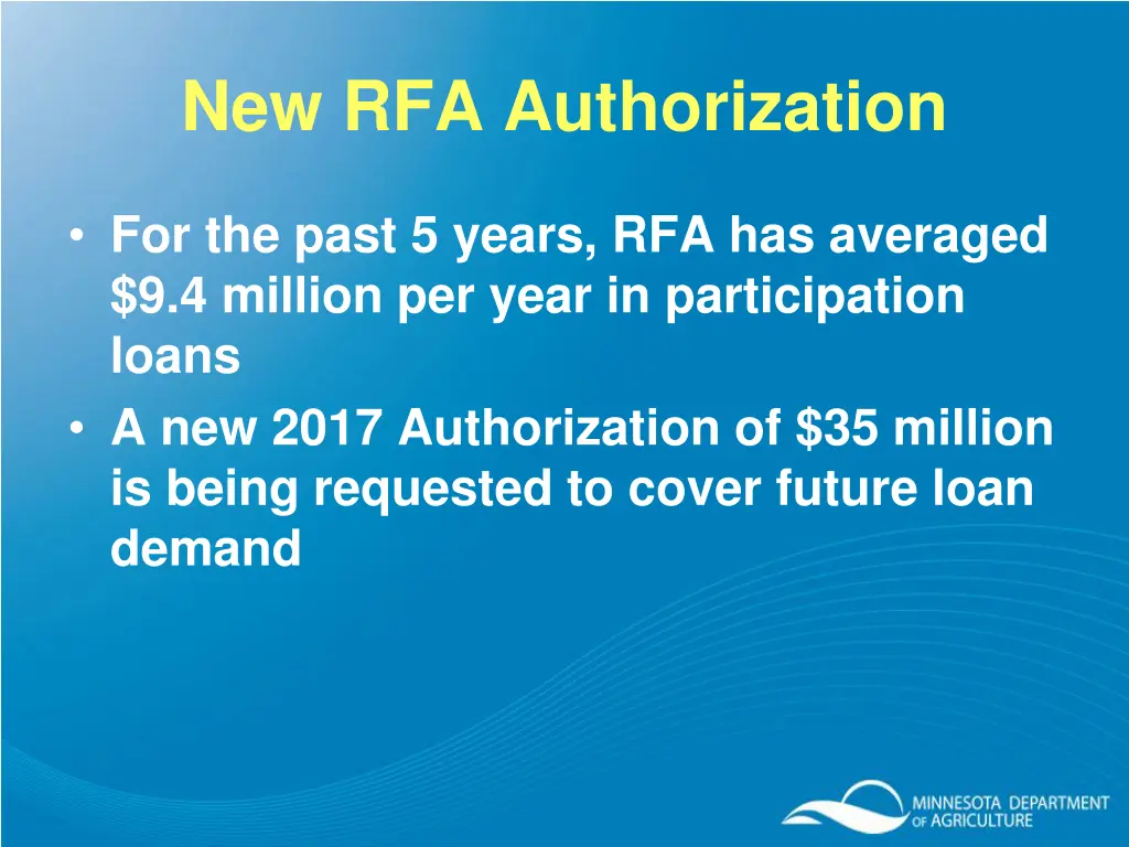 new rfa authorization 1