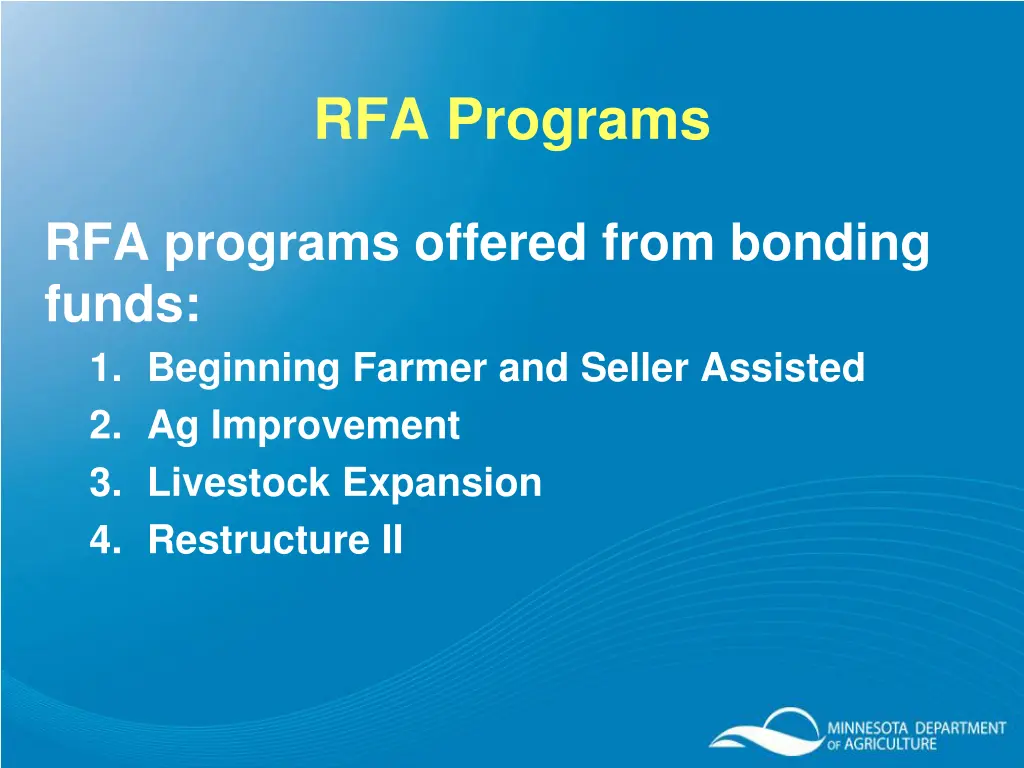 rfa programs 1