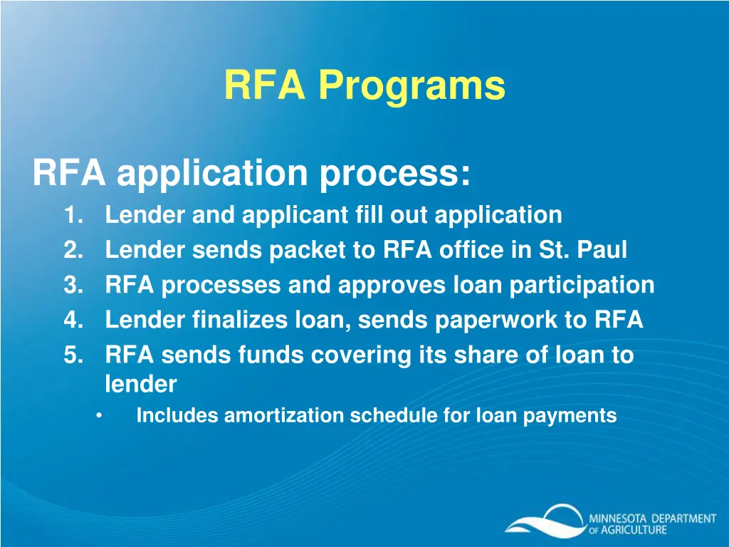 rfa programs