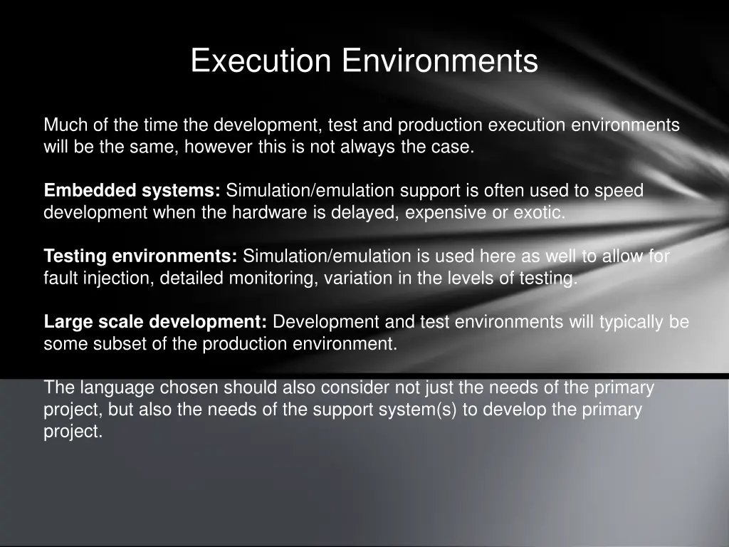 execution environments
