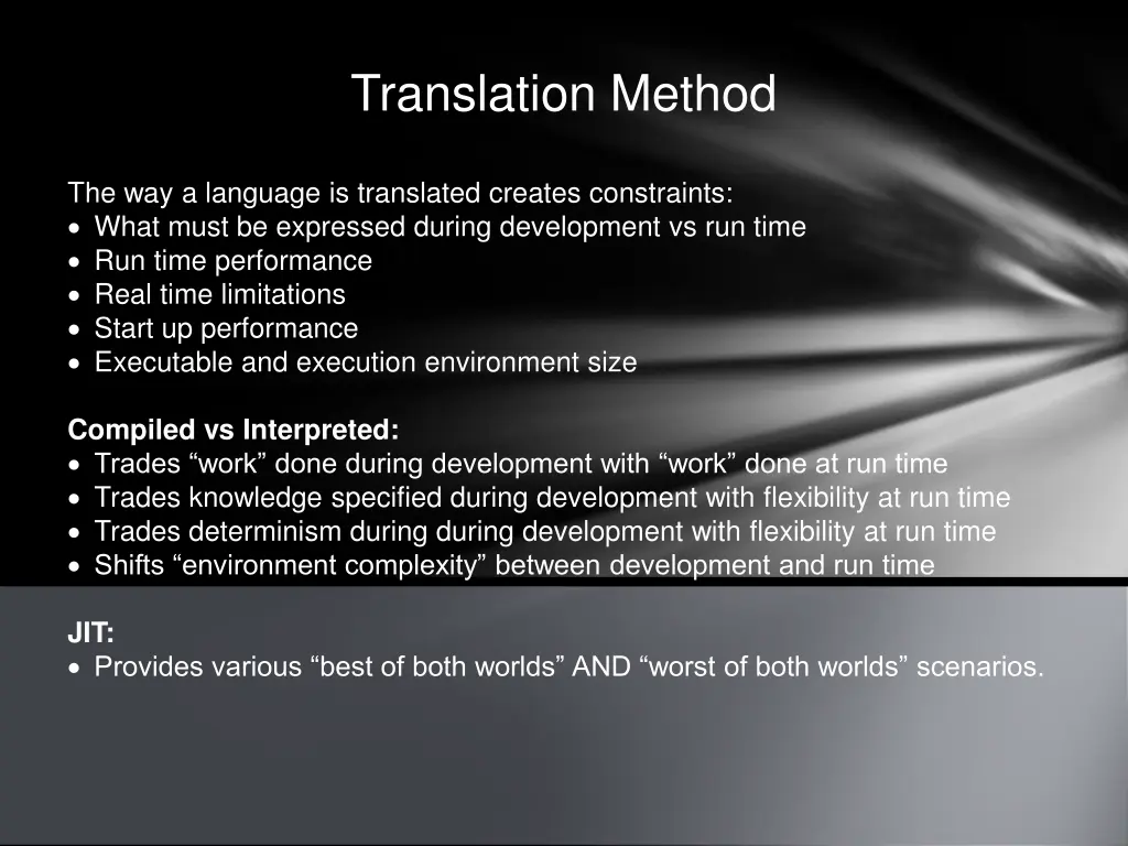 translation method