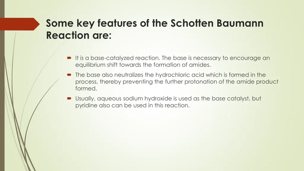some key features of the schotten baumann