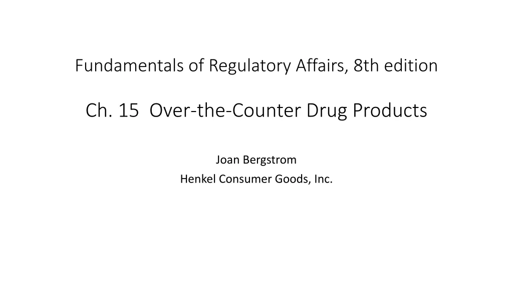 fundamentals of regulatory affairs 8th edition 1