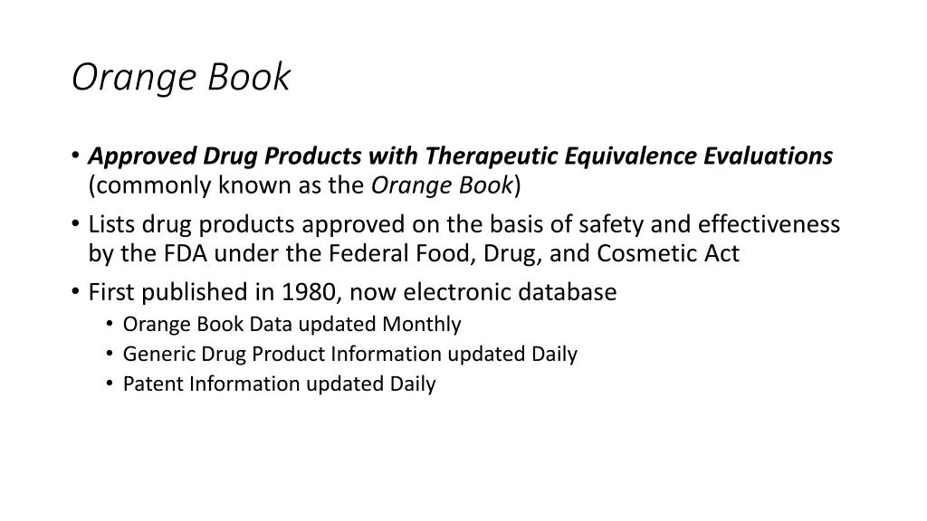 orange book