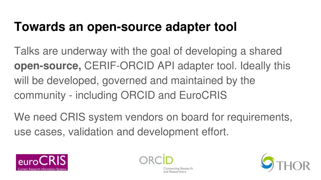 towards an open source adapter tool