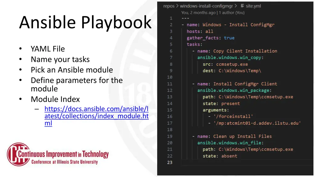 ansible playbook
