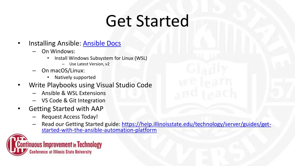get started