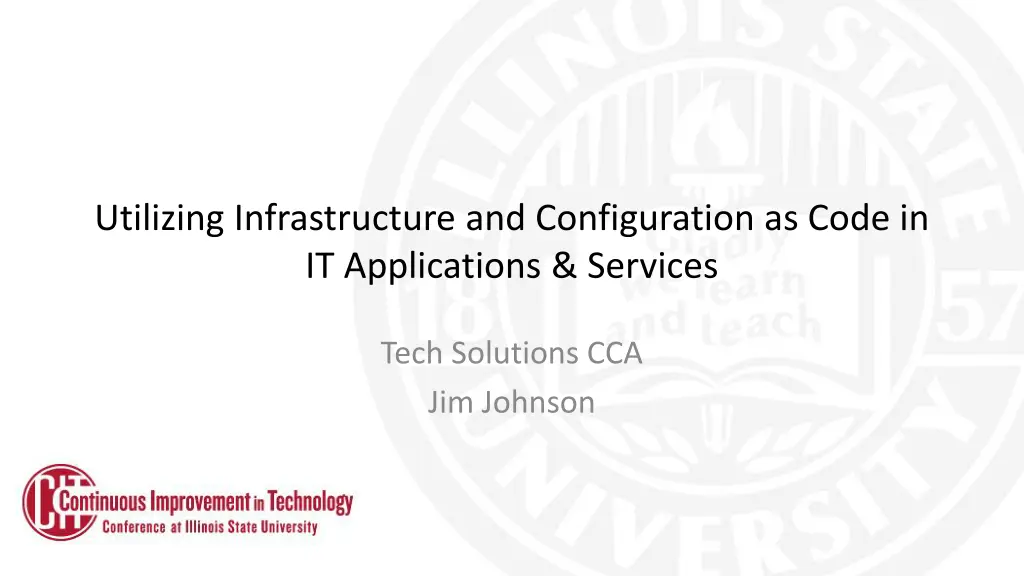 utilizing infrastructure and configuration