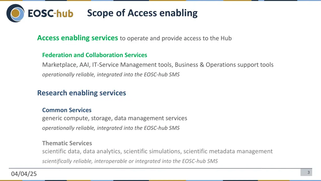 scope of access enabling