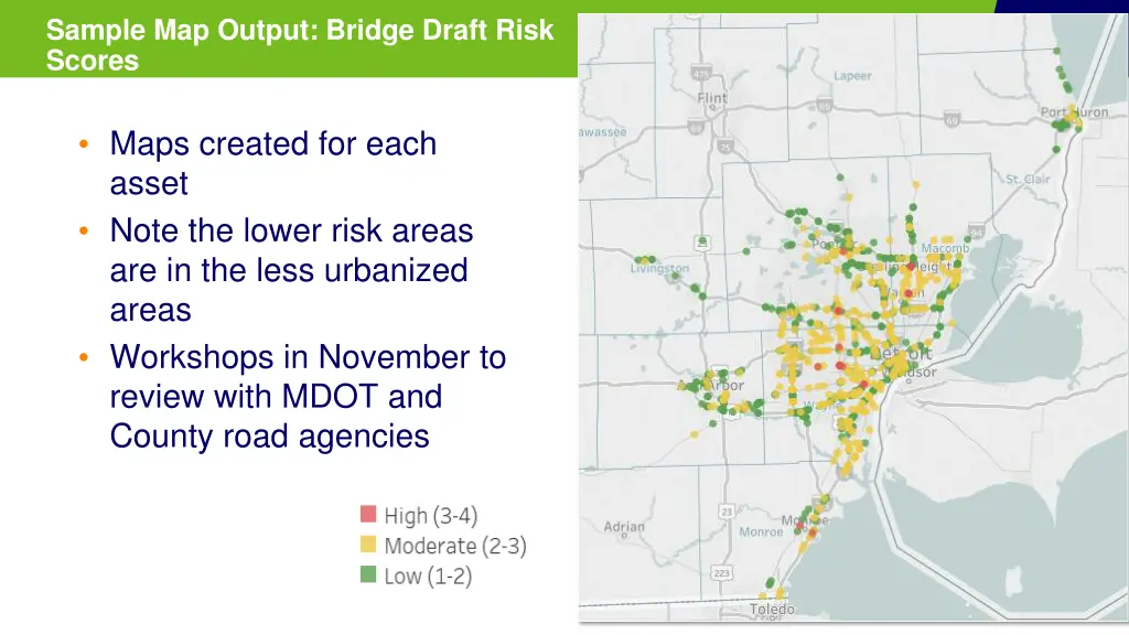 sample map output bridge draft risk scores