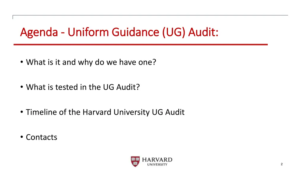 agenda agenda uniform guidance ug audit uniform