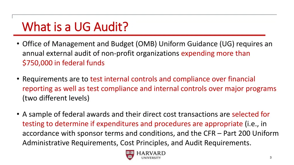 what is a ug audit what is a ug audit